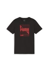 Puma Футболки Graphics Wor Tee Black 680298 01 680298 01/140 цена и информация | Рубашки для мальчиков | 220.lv