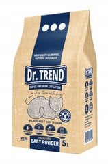 Dr. Trend Super Premium Bentonite Kitten Litter BABY POWDER 5L cena un informācija | Kaķu smiltis, pakaiši | 220.lv