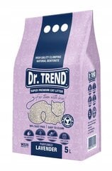 Dr. Trend Super Premium Lavender Bentonīta kaķu pakaišiem, 5 l cena un informācija | Kaķu smiltis, pakaiši | 220.lv