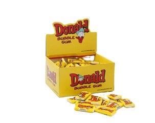 Košļājamās gumijas Donald Yellow, 4.5g x 100gab. цена и информация | Сладости | 220.lv