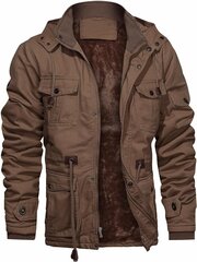  Мужская куртка Chexpel, коричневая цена и информация | Мужские куртки | 220.lv