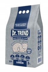 Dr.trend Super  Premium бентонитовый  наполнитель для кошек с активированным углем 5 л цена и информация | Наполнители для кошачьих туалетов | 220.lv