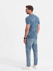 T-krekls vīriešiem Ombre OM-TSFP-0179, zils cena un informācija | Vīriešu T-krekli | 220.lv
