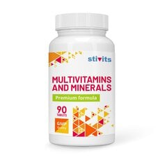 Мультивитаминные и минеральные веганские таблетки Stivits, N90 цена и информация | Витамины, пищевые добавки, препараты для иммунитета | 220.lv