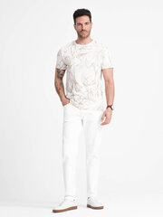T-krekls vīriešiem Ombre OM-TSFP-0180, balts cena un informācija | Vīriešu T-krekli | 220.lv