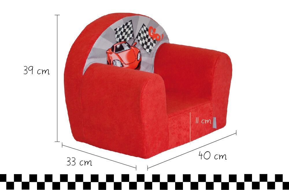 Bērnu krēsls Fortisline W387-2, sarkans cena un informācija | Sēžammaisi, klubkrēsli, pufi bērniem | 220.lv