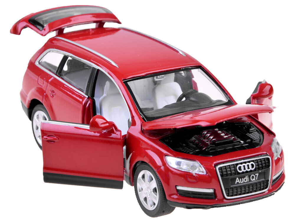 Suv rotaļu automašīna Audi Q7, sarkana cena un informācija | Rotaļlietas zēniem | 220.lv