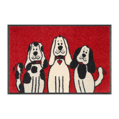 Kleen-Tex durvju paklājiņš Three Dogs,50x75 cm cena un informācija | Kājslauķi | 220.lv