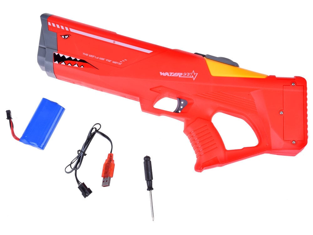 Automātiskā ūdens pistole bērniem, sarkana cena un informācija | Ūdens, smilšu un pludmales rotaļlietas | 220.lv