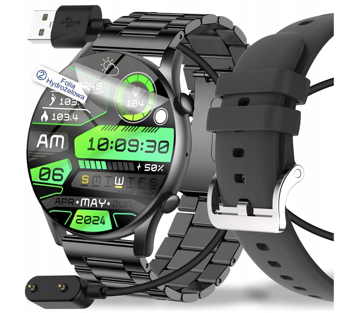 Abrams XM3, melns цена и информация | Viedpulksteņi (smartwatch) | 220.lv