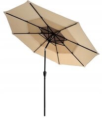 Зонт уличный Carruzzo, песочный цена и информация | Зонты, маркизы, стойки | 220.lv