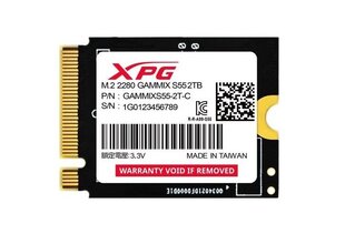 Adata XPG Gammix S55 (SGAMMIXS55-2T-C) цена и информация | Внутренние жёсткие диски (HDD, SSD, Hybrid) | 220.lv