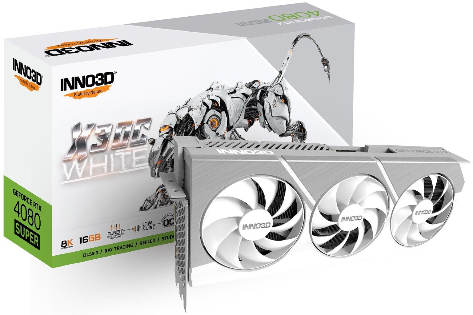 Inno3D GeForce RTX 4080 Super X3 OC White (N408S3-166XX-18703259) cena un informācija | Videokartes (GPU) | 220.lv