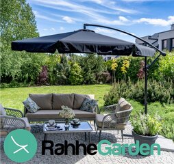 Открытый зонт RahheGarden, черный цена и информация | Зонты, маркизы, стойки | 220.lv