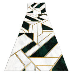 Бегун EMERALD эксклюзивный 1015 гламур, стильный Мрамор, геометричес бутылочно-зеленый / золото 100 cm цена и информация | Ковры | 220.lv