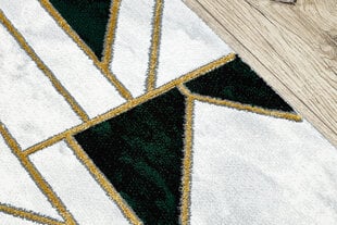 Бегун EMERALD эксклюзивный 1015 гламур, стильный Мрамор, геометричес бутылочно-зеленый / золото 100 cm цена и информация | Ковры | 220.lv