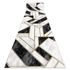 Бегун EMERALD эксклюзивный 1015 гламур, стильный Мрамор, геометричес черный / золото 120 cm цена и информация | Ковры | 220.lv
