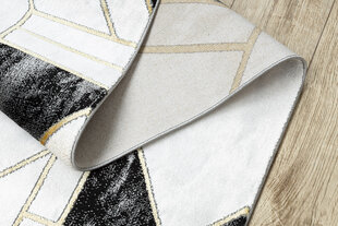 Бегун EMERALD эксклюзивный 1015 гламур, стильный Мрамор, геометричес черный / золото 70 cm цена и информация | Ковры | 220.lv