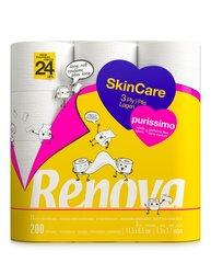 Туалетная бумага Renova Skin Care Purissimo 24R цена и информация | Туалетная бумага, бумажные полотенца | 220.lv