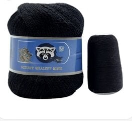 Нитки для вязания Mink Yarn Coomamuu Cashmere, 50 г + 20 г, 350 м, черные цена и информация | Принадлежности для вязания | 220.lv