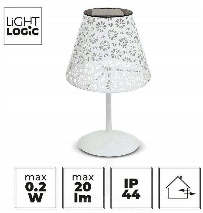 Lampa LightLogic, balta, 28 cm cena un informācija | Āra apgaismojums | 220.lv