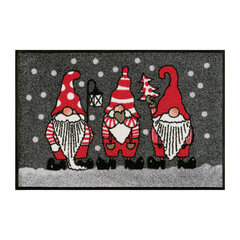 Kleen-Tex придверный коврик Christmas Gnomes 40х60 см цена и информация | Придверный коврик | 220.lv
