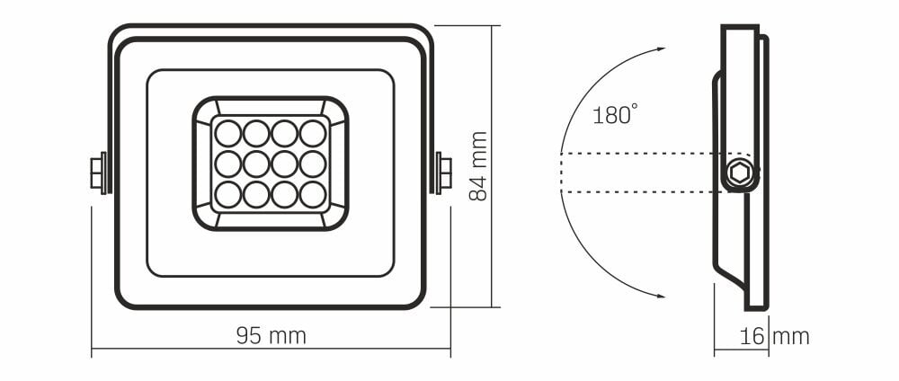 LED halogēna prožektors, 10W, balts, neitrāli balts цена и информация | Lukturi | 220.lv