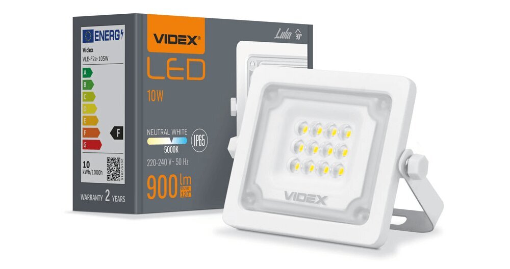 LED halogēna prožektors, 10W, balts, neitrāli balts cena un informācija | Lukturi | 220.lv