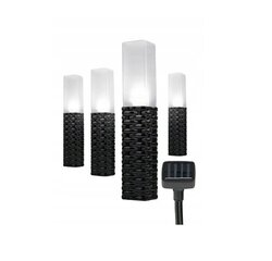 Встраиваемый светильник на солнечной батарее, Strend Pro Black, 43 см, 4 шт. цена и информация | Уличное освещение | 220.lv