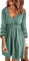 Женское платье Anggrek, зелёное цена и информация | Платья | 220.lv