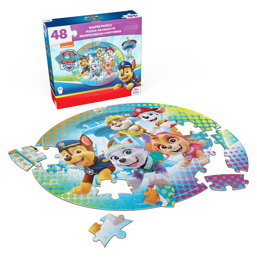 Puzle Spinmaster Games Paw Patrol Shape 6067570, 48 d. cena un informācija | Puzles, 3D puzles | 220.lv