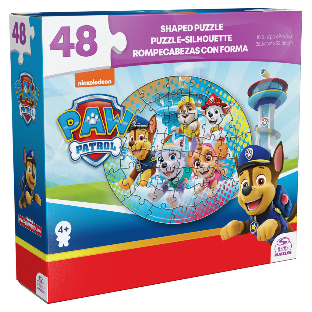 Puzle Spinmaster Games Paw Patrol Shape 6067570, 48 d. cena un informācija | Puzles, 3D puzles | 220.lv