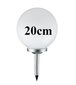Saules lampa Deuba balta, 20 cm, 1 gab. cena un informācija | Āra apgaismojums | 220.lv