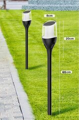 Солнечная лампа SuperLED, черная, 65 см, 4 шт. цена и информация | Уличное освещение | 220.lv