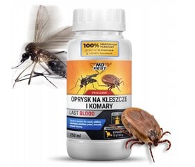 Жидкость против клещей и комаров No-Pest 0,25 кг 250 мл цена и информация | Средства от комаров и клещей | 220.lv