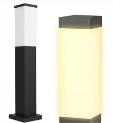 Столб освещения прямоугольный Smartled E27 45 см черный цена и информация | Уличное освещение | 220.lv