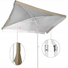 Зонт уличный Fluxar home, песочный цена и информация | Зонты, маркизы, стойки | 220.lv