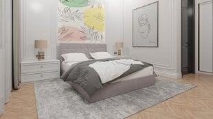 Gulta Lilian ar matraci 2 XL, 120x200cm, pelēka цена и информация | Кровати | 220.lv