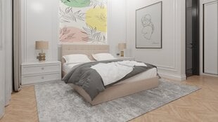 Gulta Lilian ar matraci 2 XL, 160x200cm, bēša цена и информация | Кровати | 220.lv