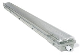 Герметичный светильник для светодиодных люминесцентных ламп T8 - 2x120 см цена и информация | Потолочные светильники | 220.lv
