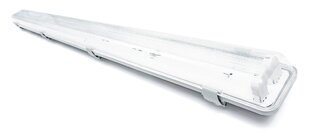 Герметичный светильник для светодиодных люминесцентных ламп T8 - 2x120 см цена и информация | Потолочный светильник | 220.lv