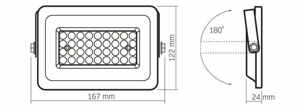 LED halogēna prožektors, 30W, balts, neitrāli balts цена и информация | Lukturi | 220.lv