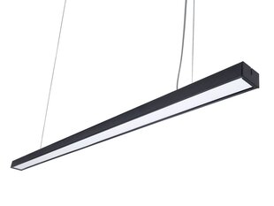 Подвесной потолочный светильник LED Linea 50W, черный, нейтральный белый (4500K) цена и информация | Люстры | 220.lv
