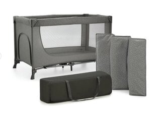 Manēža Kinderkraft Joy 2 Travel Cot, Dark Grey цена и информация | Манежи для детей | 220.lv