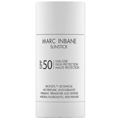 Saules aizsargzīmulis Marc Inbane SunStick SPF 50 Cool White, 15g cena un informācija | Sauļošanās krēmi | 220.lv