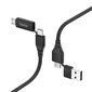 Hama USB-C/USB-A/USB-C/mikro USB, 1.5 m цена и информация | Kabeļi un vadi | 220.lv