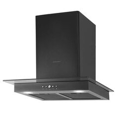 Кухонная вытяжка 60 см Черная Berdsen BT-217 цена и информация | Вытяжки на кухню | 220.lv