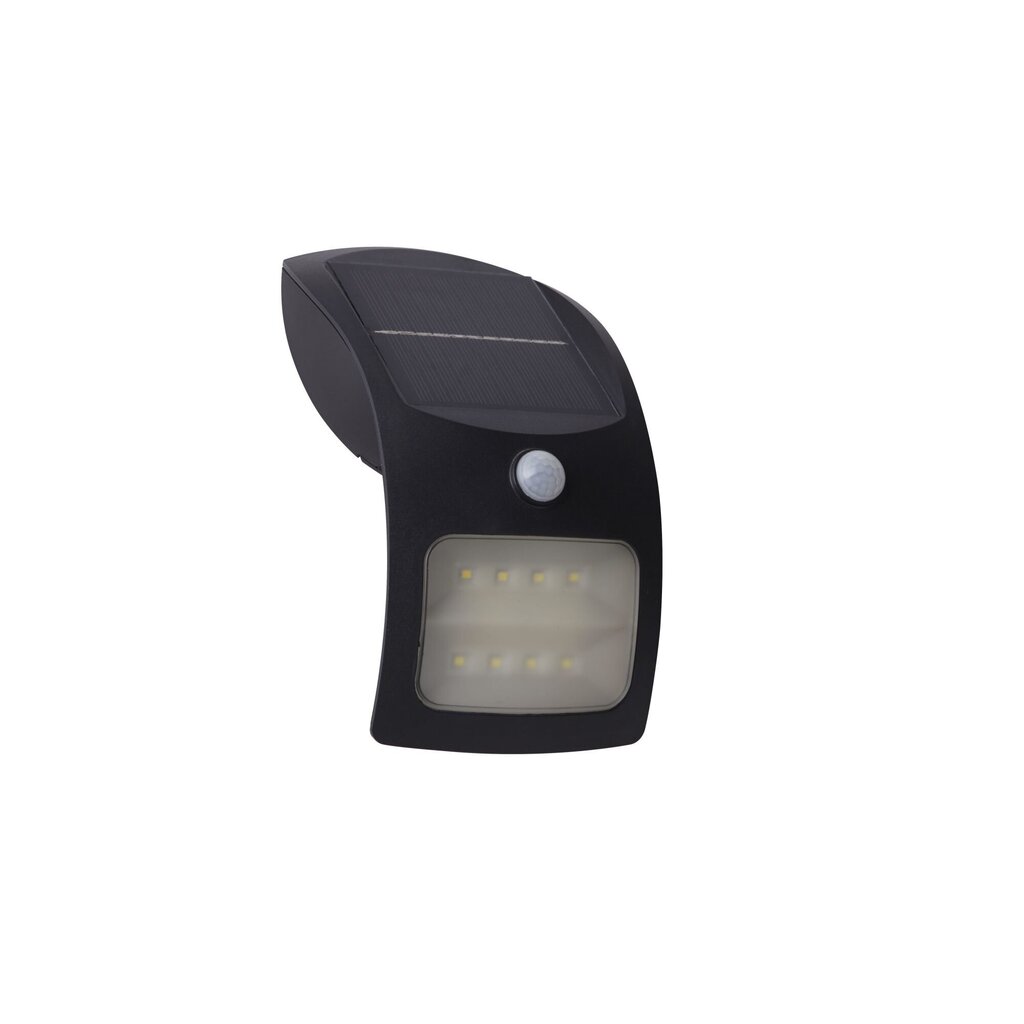 Āra sienas lampa Searchlight Solar 67420BK-PIR, melna, 1 gab. cena un informācija | Āra apgaismojums | 220.lv