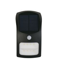 Āra sienas lampa Searchlight Solar 67420BK-PIR, melna, 1 gab. цена и информация | Уличное освещение | 220.lv