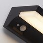 Āra sienas lampa Searchlight Solar, melns, 1 gab. cena un informācija | Āra apgaismojums | 220.lv